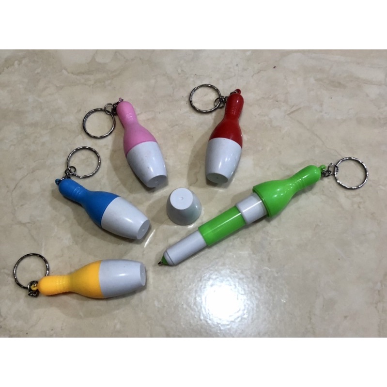 

Gantungan kunci + pulpen bentuk bowling (satuan) - termurah