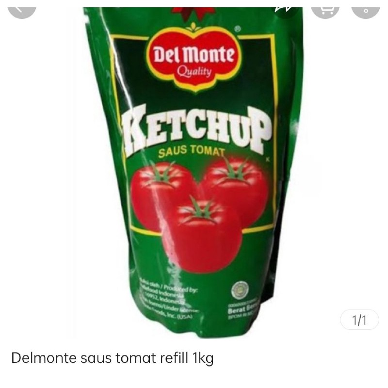 

Delmonte saus tomat 1kg