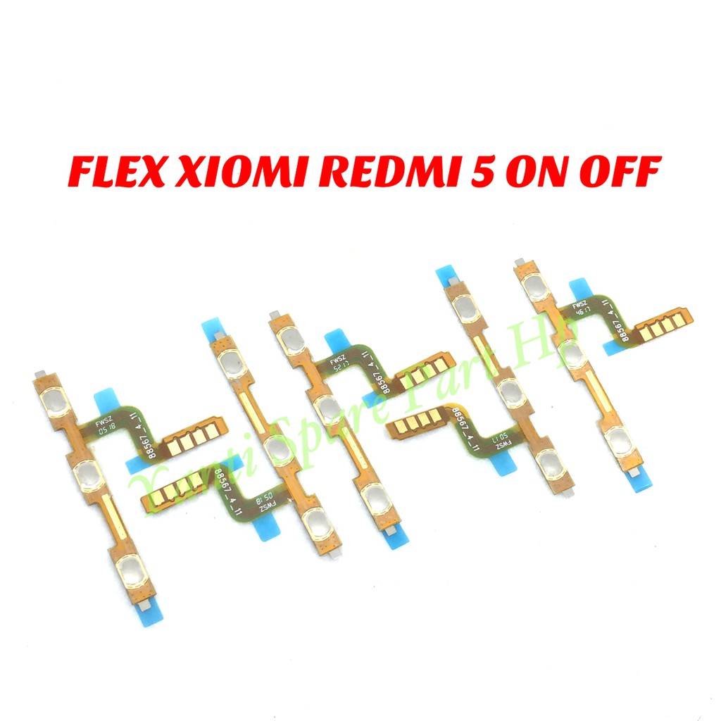 Flexible On Off Xiaomi Redmi 5 Original Terlaris New