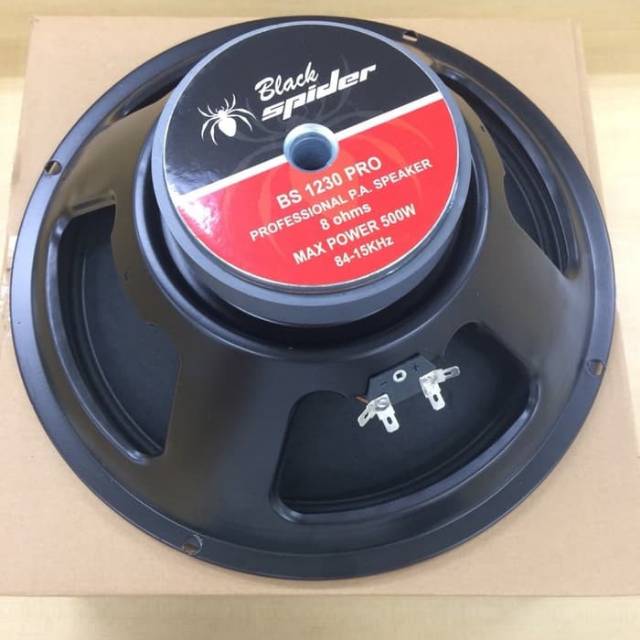 Speaker 12inch 12" blackspider 1230 500watt fullrange full range original black spider