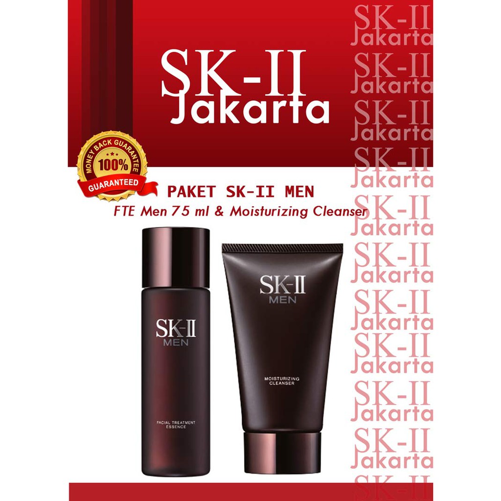 SK-II, SKII, SK2, SK II Paket MEN, FTE Men 75 ml dan Cleanser 120 gr