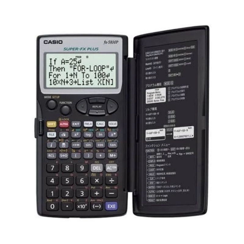 

CASIO KALKULATOR SCIENTIFIC PROGRAMMABLE FX 5800 P CALCULATOR