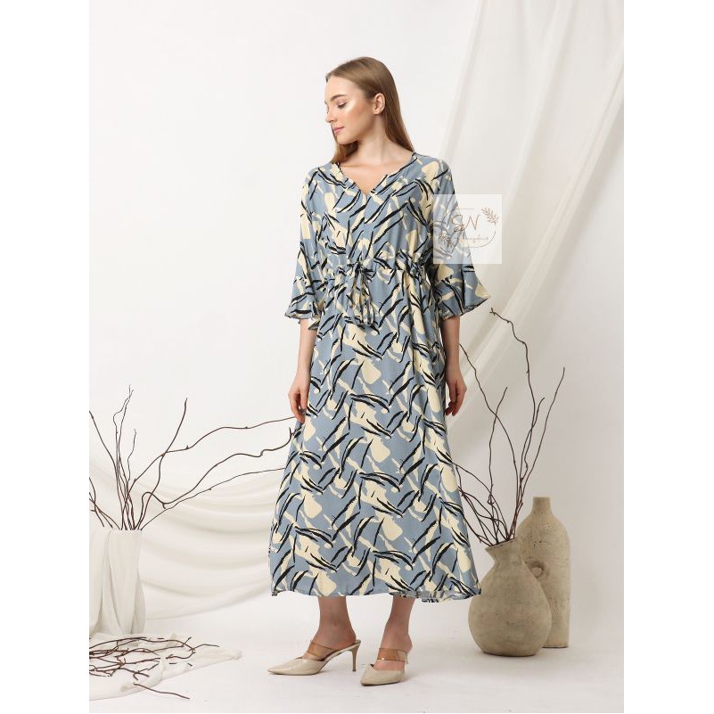 DASTER WANITA PANJANG  RAYON PREMIUM - AULIA DRESS (AD01)