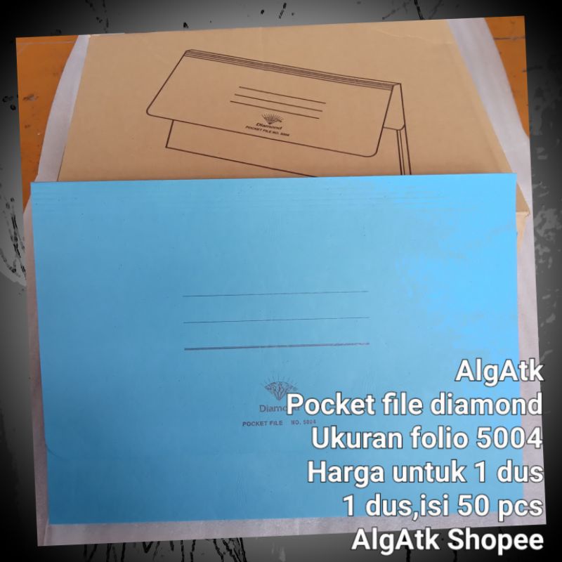 

Map folio diamond 5004 biru tua (Harga 1 kotak,isi 50 lembar)