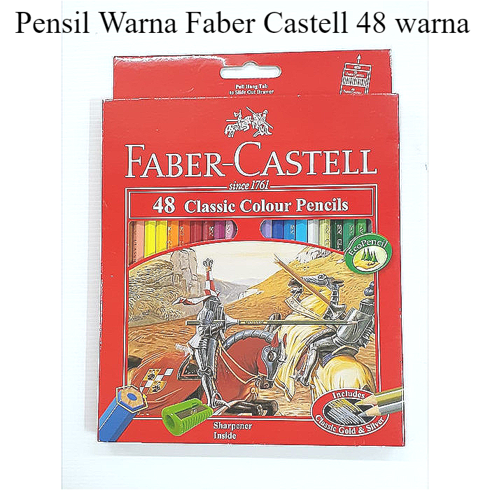 

PENSIL WARNA FABER CASTELL CLASSIC COLOUR 48 WARNA GRATIS RAUTAN