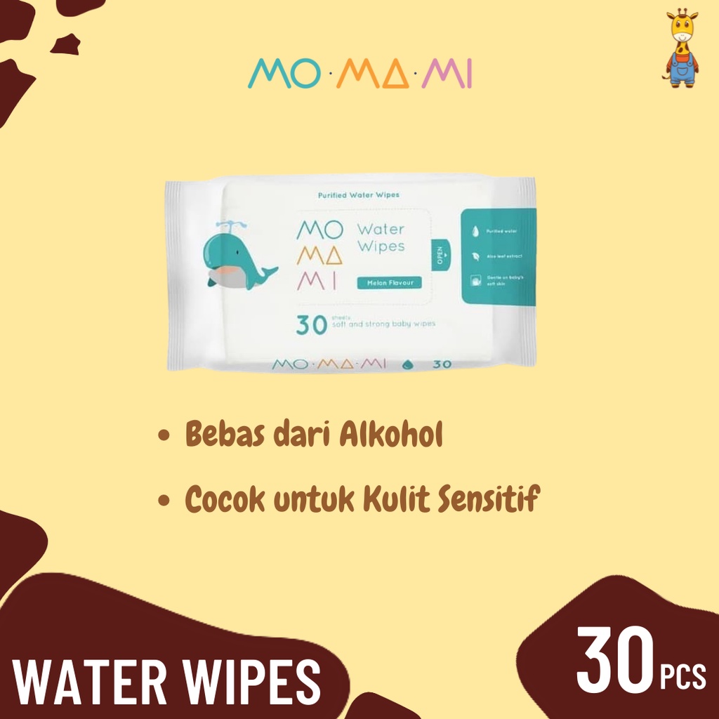 MoMaMi Water Wipes 30&quot; - Tissue Basah Bayi