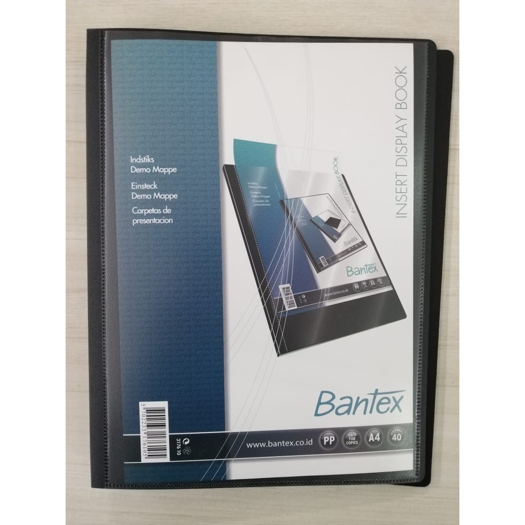 

Map Dokumen Keeper Clear Holder Display Book BANTEX 3176 10 A4 /40 BLACK 09813176
