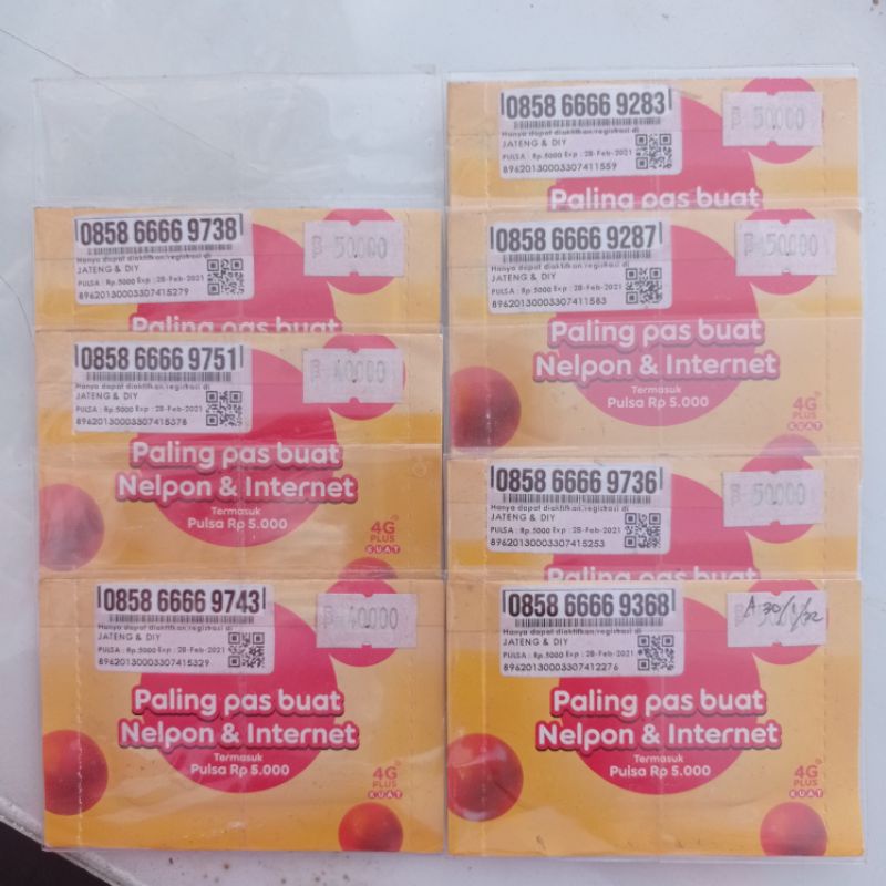 Nomor Cantik Indosat 0858 6666 xxxx