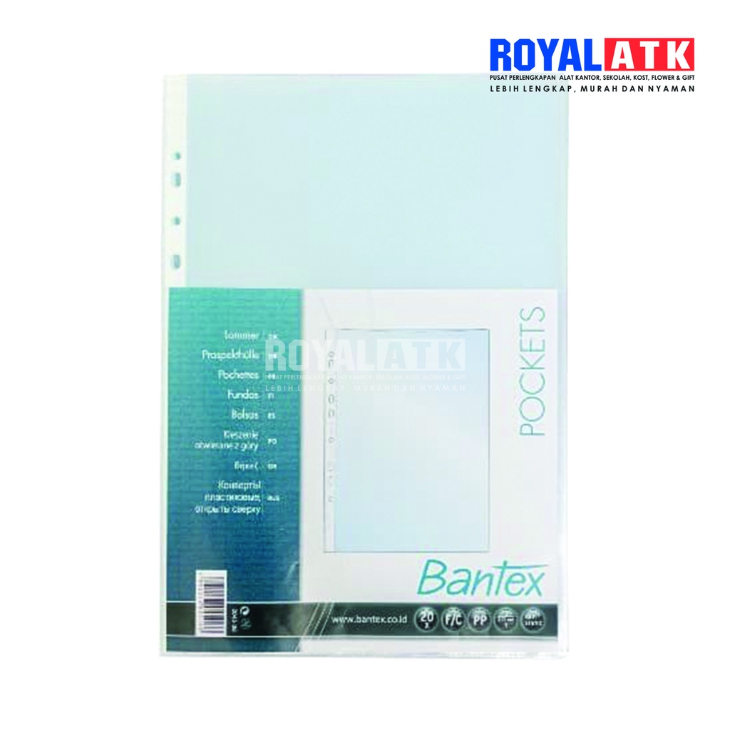 

POCKET 2045 FC 0.09MM PP:20PCS BANTEX 8045 08