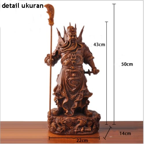 Patung Jendral Perang Kwan Kong/Guan Yu/Kuan Kung/Simbol Kebijaksanaan Besar