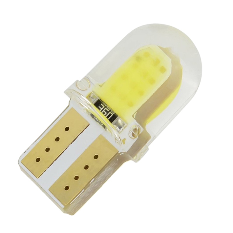 {LUCKID}10PCS T10 194 W5W COB Silicone Shell LED Lights Car Width Light Door light