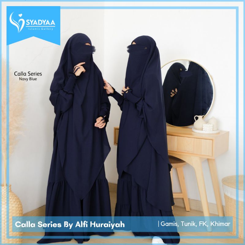 Calla Series By Alfi Huraiyah AH | Gamis, Set Tunik (Tunik+Rok), Khimar, FK French Khimar