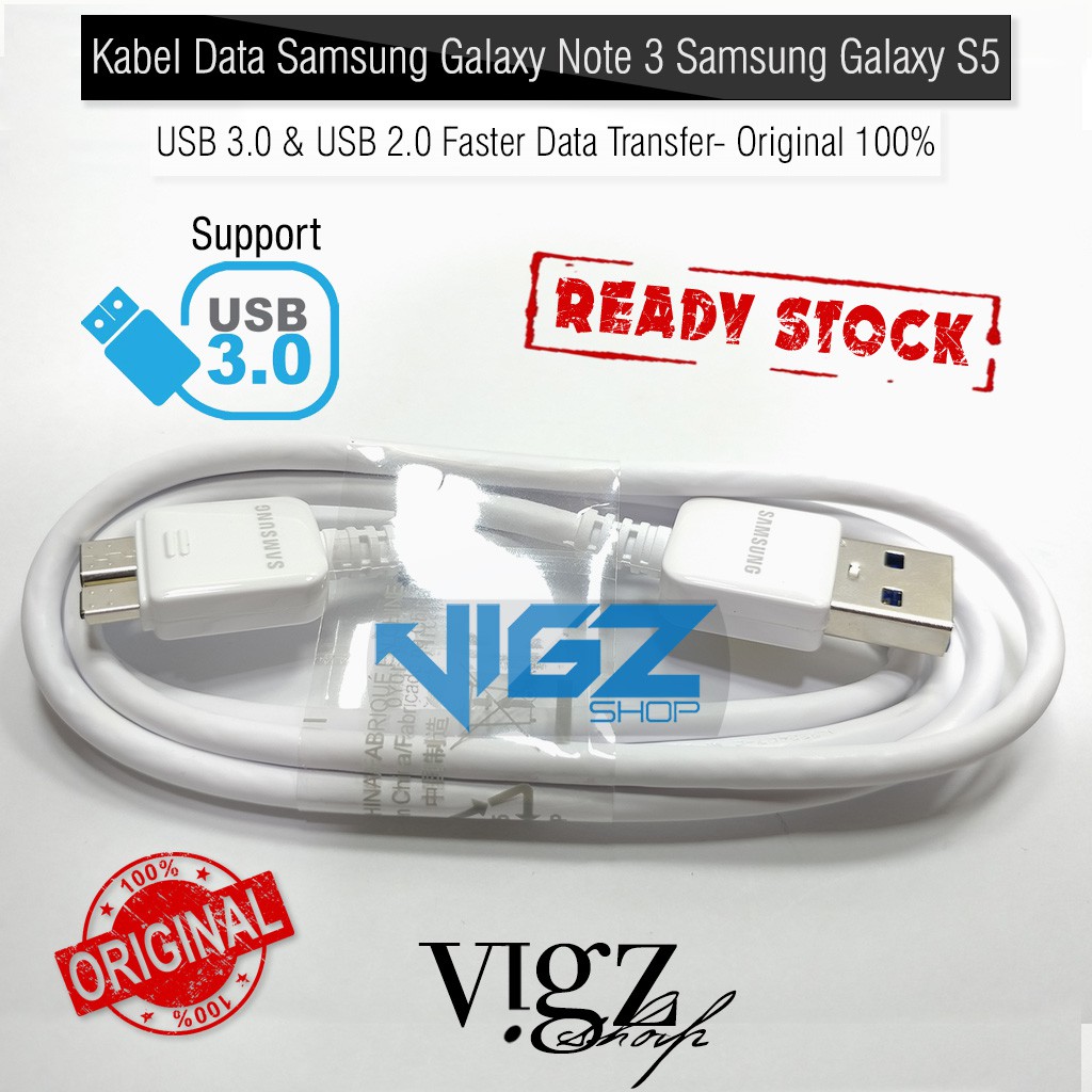 Kabel Data Samsung Galaxy Note 3 Note 3 Neo Samsung Galaxy S5 USB 3.0 &amp; USB 2.0 Original 100%