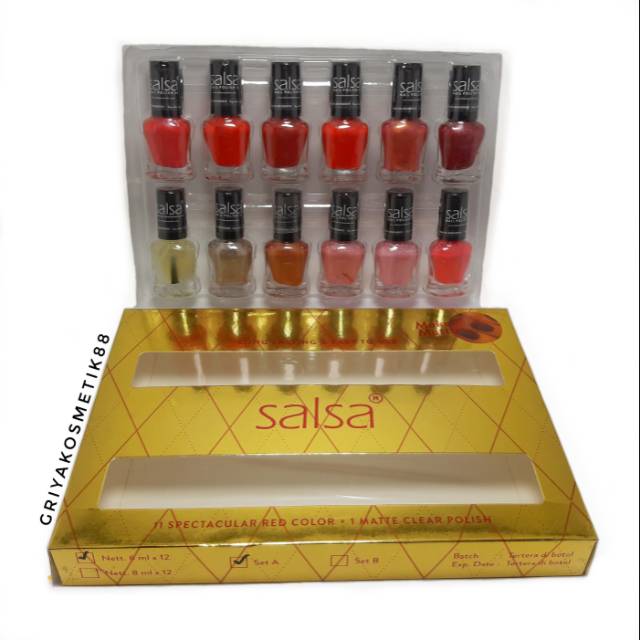 KUTEK SALSA ISI 12 WARNA BPOM BOX KUNING