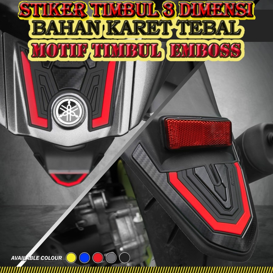 Yamaha Aerox New Connected 2021-2025 Rear Fender & Upper Stop Lamp Aksesoris Variasi Modifikasi