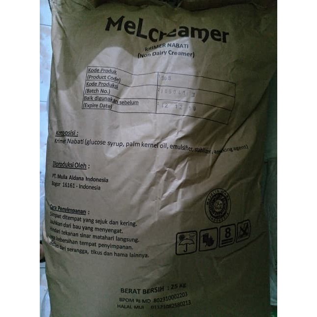 Bubuk Creamer MelCreamer / Mel Mel Creamer 30S 25kg Gosend Only!!!