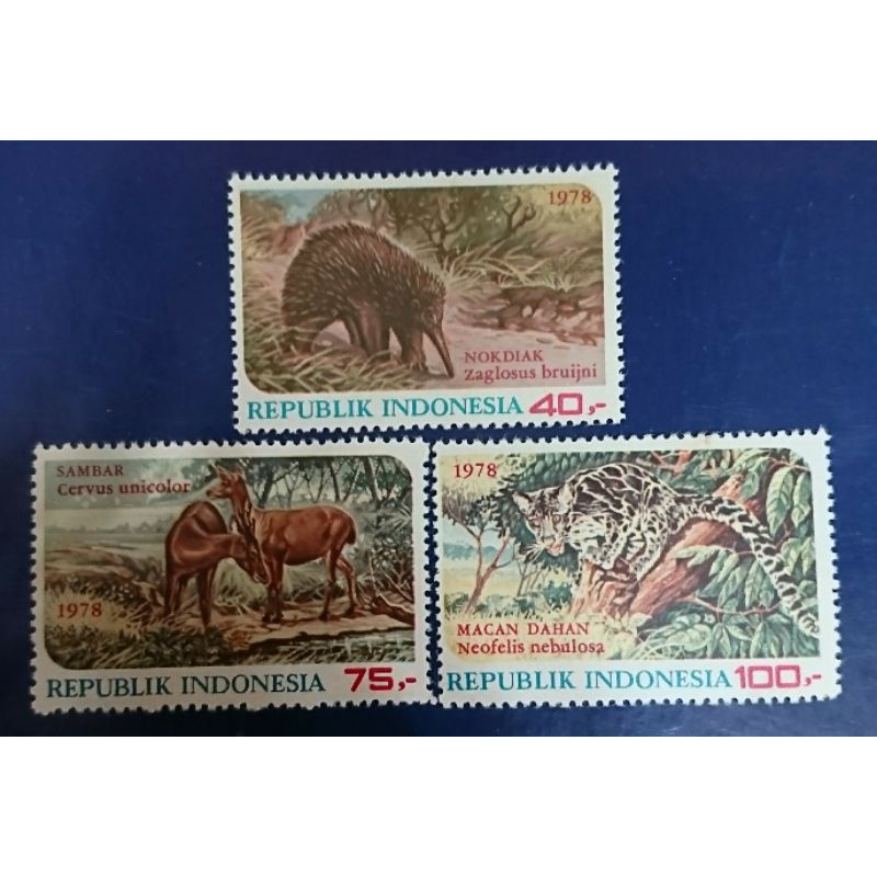 Prangko Perangko Indonesia seri Margasatwa 1978