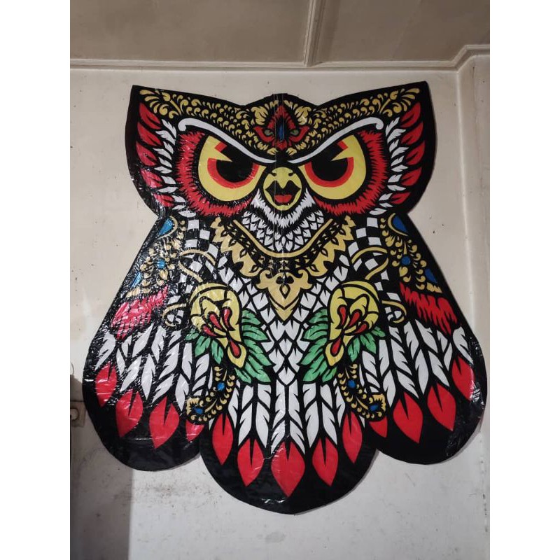 layangan celepuk cutting 1,5m plastik knock downt/lipat