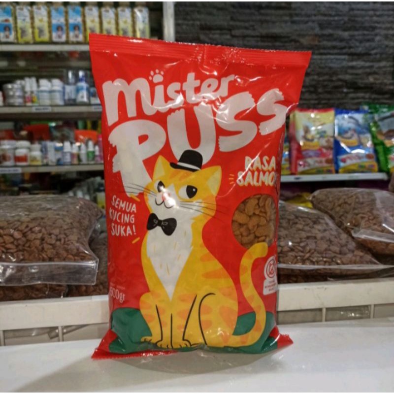 Grab/Gojek (5kg) Makanan Kucing Mister Puss Bagus Buat Bulu/kukit salmon