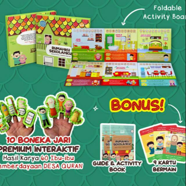 Mainan Edukatif "Rumahku Sekolahku"