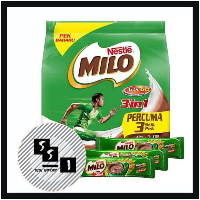 

BIG SALE! Milo 3in1 Malaysia 18+3 Sacset | milo 3 in 1 Malaysia