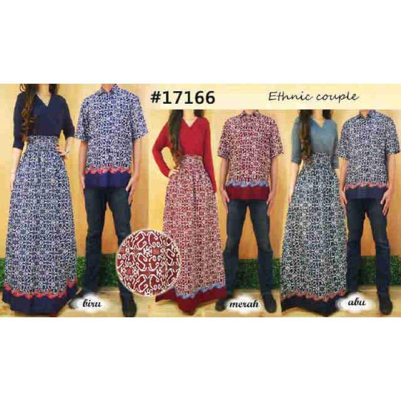 gamis couple 17166 /' dress couple / baju couple / baju pesta couple