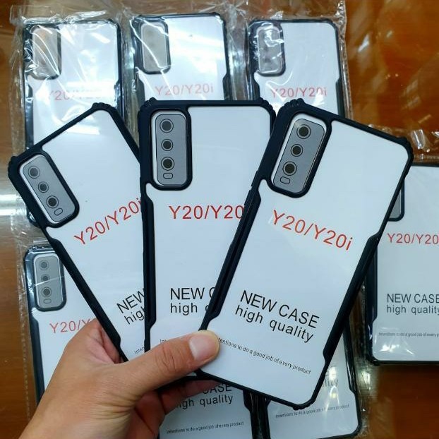 VIVO Y20 Y20i Y20S Y20SG Y12S Hard Case Fusion Shockproof Clear Armor Bumper