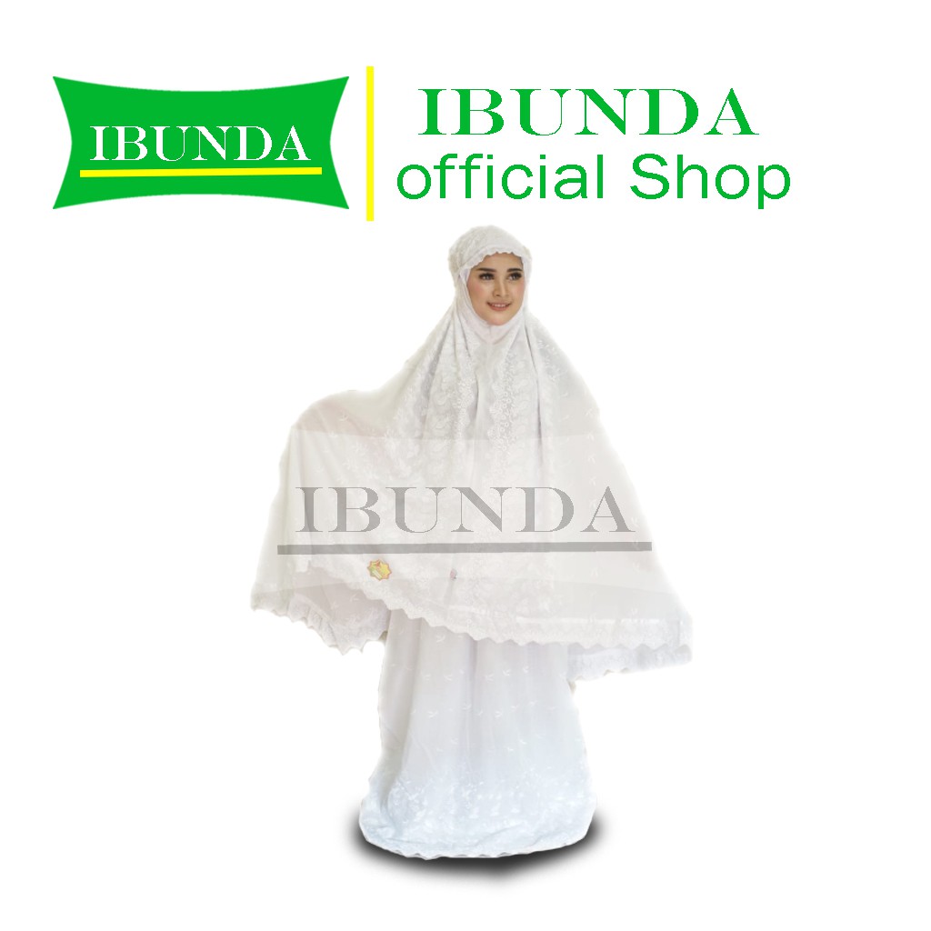 Mukena Ibunda Bordir putih