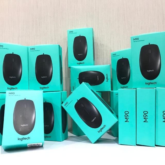 MOUSE LOGITECH M90 Wired Optical ORIGINAL RESMI GARANSI 1 Tahun