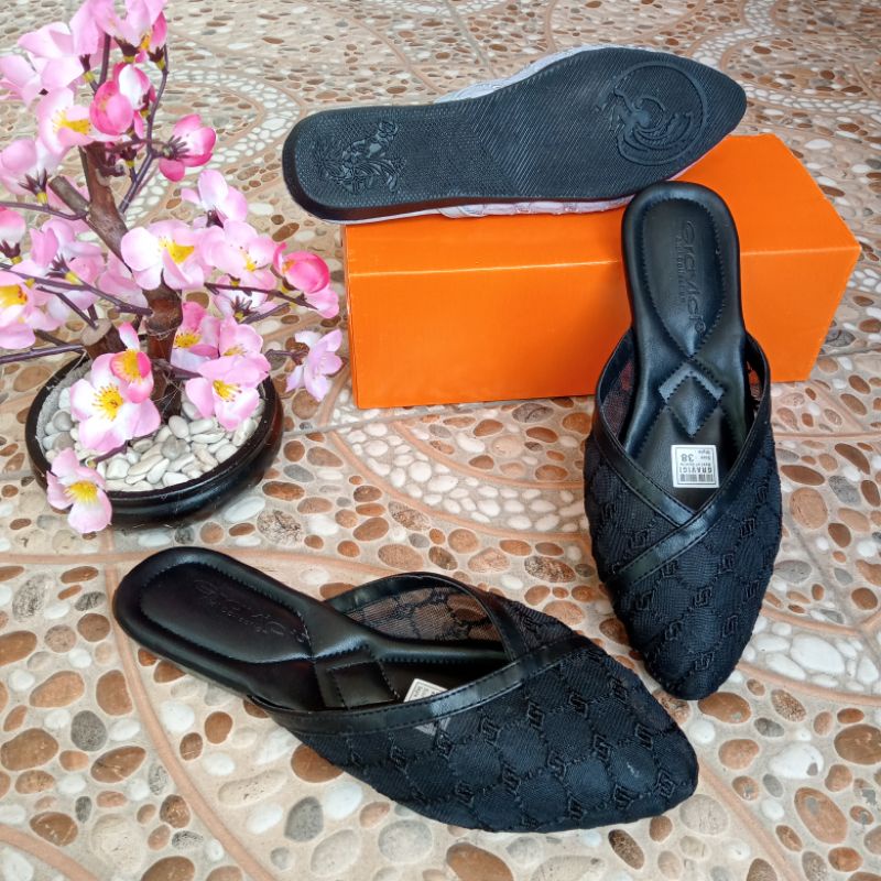 SENDAL MULES SLIP ON, SELOP WANITA, SENDAL TERBARU / TERVIRAL TERMURAH JEA 65