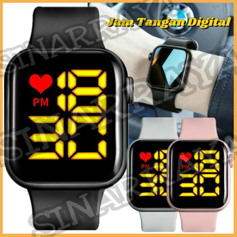 JAM TANGAN DIGITAL VIRAL TRENDING BEST SELLER RUBBER UNISEX SR099