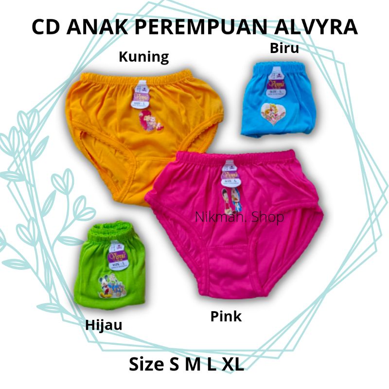 Celana dalam anak cewek/perempuan alvyra