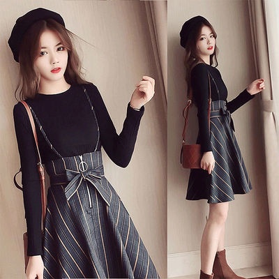 Rok suit gaun setelan rok korea gaun casual rok pendek baju rajut