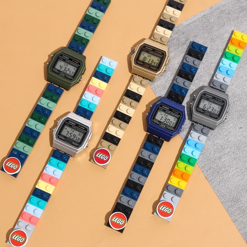 LEGO - Brick Watch / Jam Tangan dg Strap dari Brick LEGO ( Kode: aPCC ) - dikombinasikan dg Jam Tang