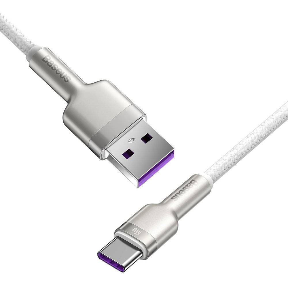 Baseus Cafule Metal Kabel Data USB to Type C Fast Charging 6A 66W Original Cable Charger Casan Tipe C Ori for Huawei XiaoMi Samsung Oppo Vivo