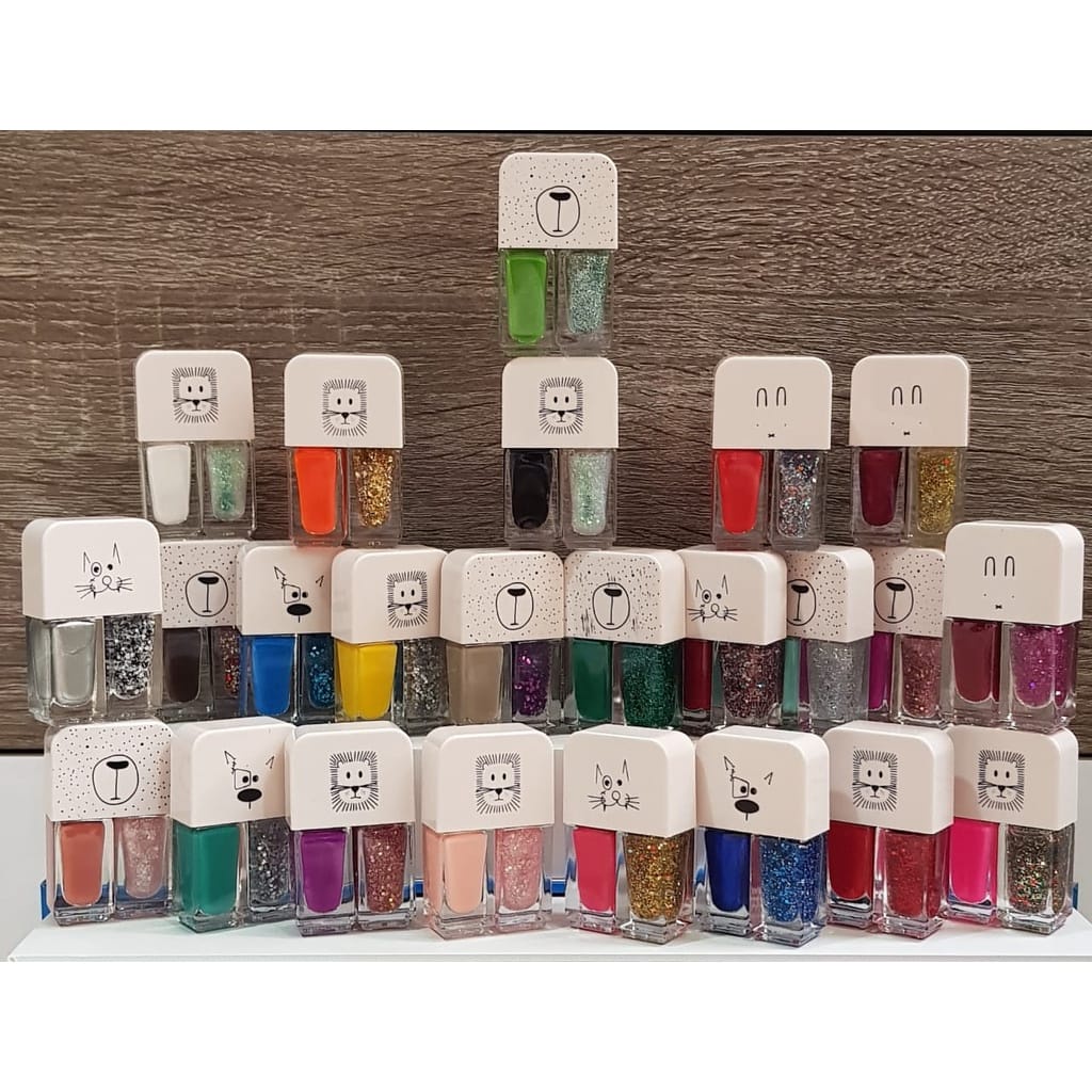 KUTEK 2IN1 KUTEK KOREA LUCU GEL NAIL POLISH  NOT PEEL OFF 24 Varian