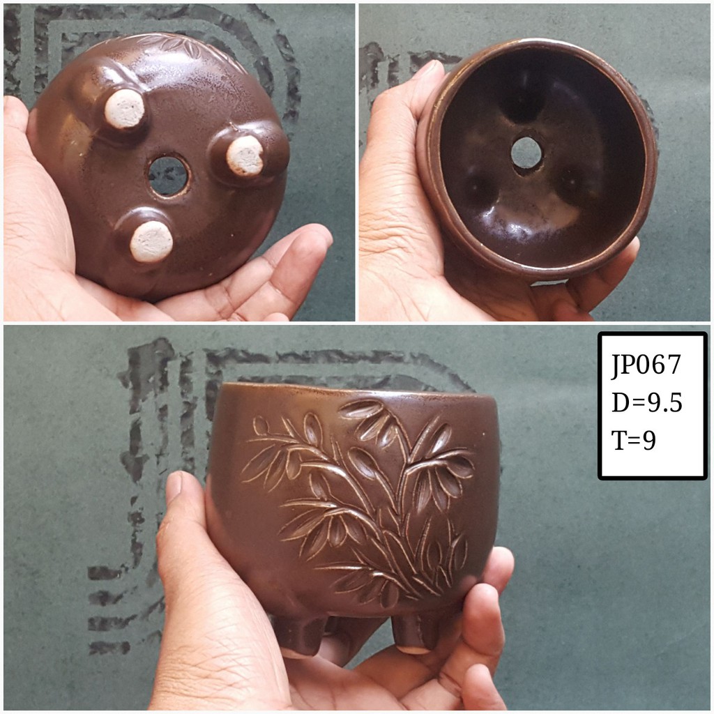 Pot Keramik Bulat JP067