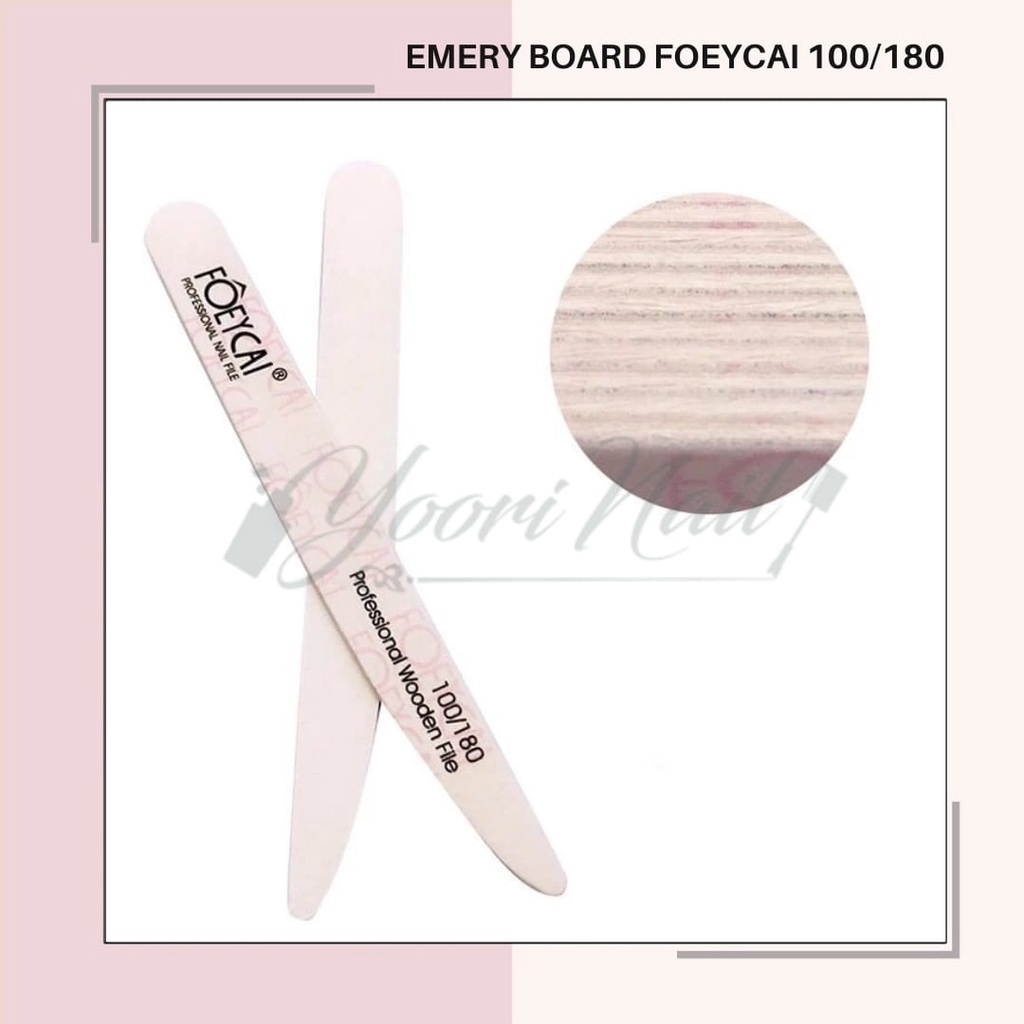 Emery board foeycai kikir kuku nail file buffer nails manicure