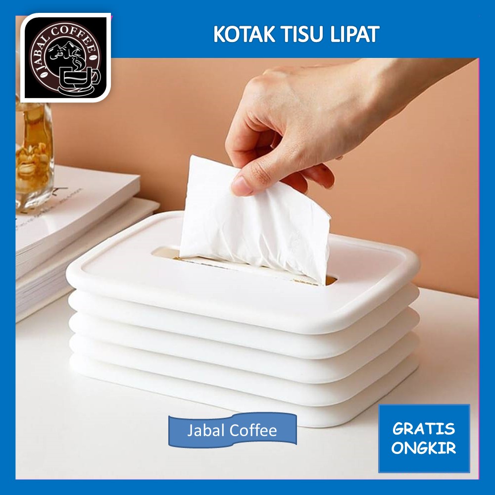 Tempat Tisu Silicone Serbaguna / Kotak Tissue Lipat / Tissue Box Flexible / Kotak Tisu Portable