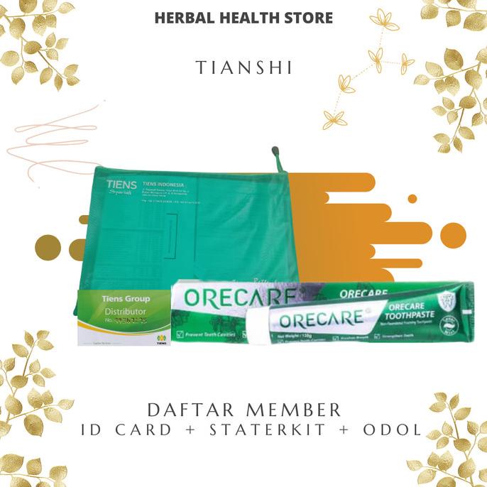 Kartu ID Member tiens + Orecare Tiens Herbal Toothpaste ---Terbaru---
