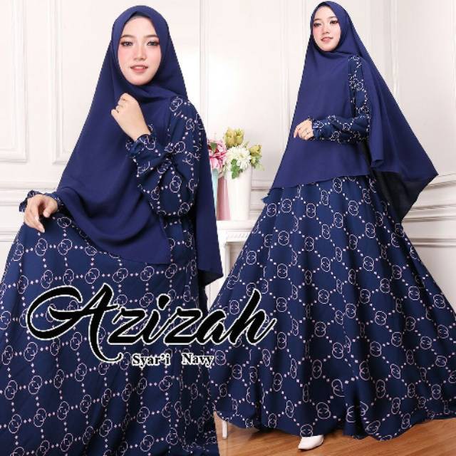Setelan gamis Azizah syari gamis cantik
