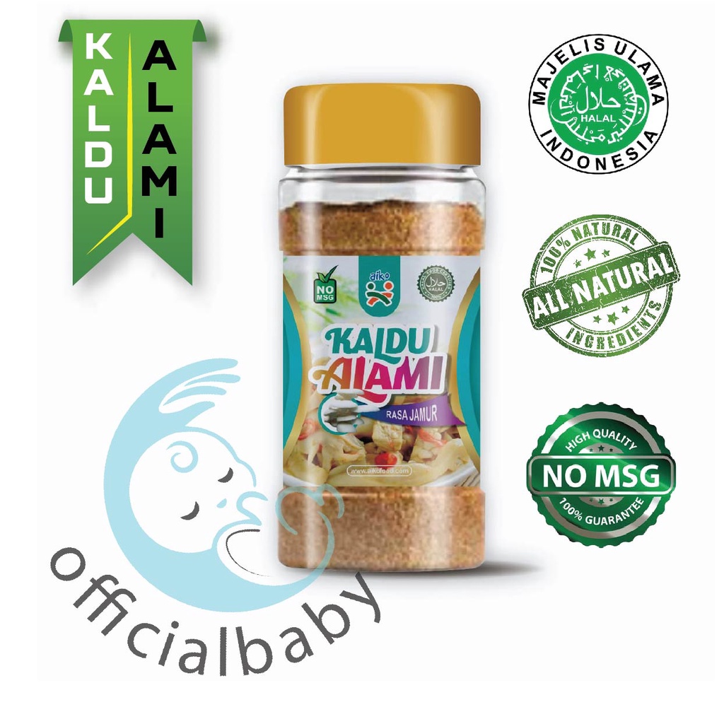

Kaldu Jamur Alami Tanpa Pengawet non MSG Vetsin Aiko Healty Food 70gram