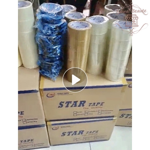 Lakban 65, 72, 85, 100Yard / Isolasi Bening &amp; Coklat Packing Dus Paket