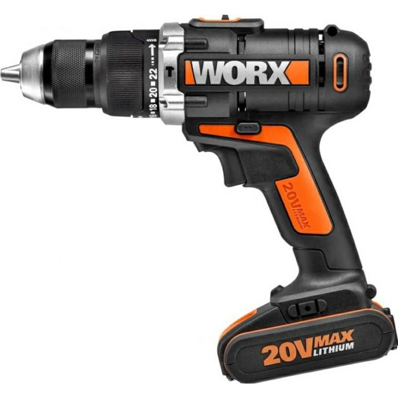 Bor Listrik Nirkabel 13 mm 20Volt Worx