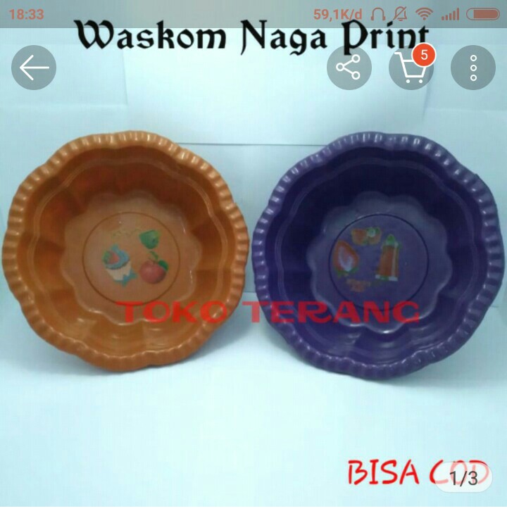 Isi 12 Pcs!! Waskom Naga Print 11 /waskom Plastik/waskom Berkatan /baskom Hajatan/baskom