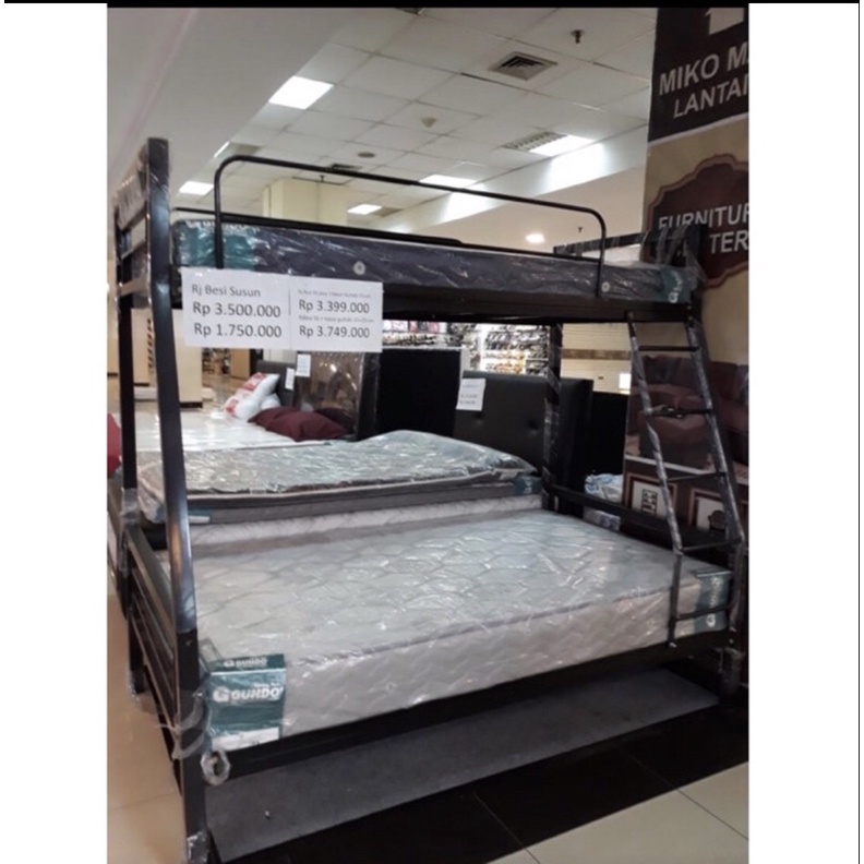 ranjang besi susun 160/120 keluar kota