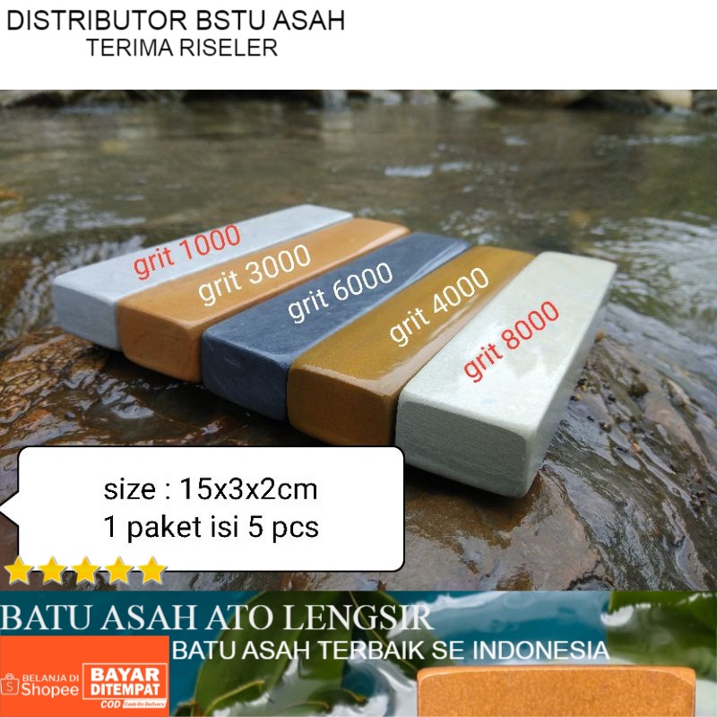 batu asah asli alam... batu asah taji 1 paket isi 5 pcs