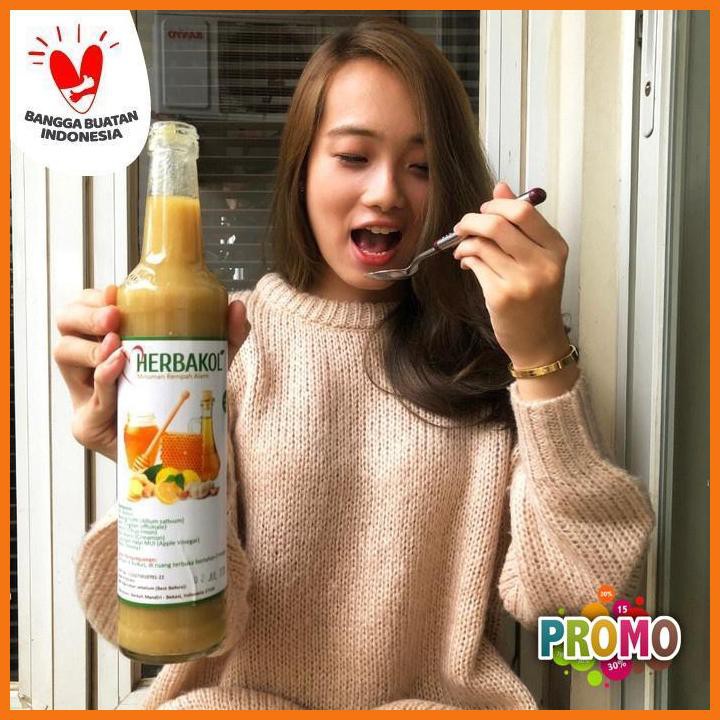 

DISKON - Jus Herbal Bawang Putih+Jahe+Lemon Import+Cuka Apel+Madu HERBAKOL
