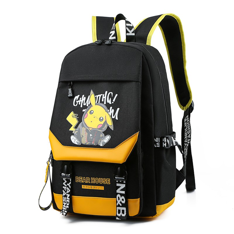 COD Highland Tas Ransel Sekolah Ransel Backpack Sekolah Pikhacu Tas Punggung Tas Laptop TR603