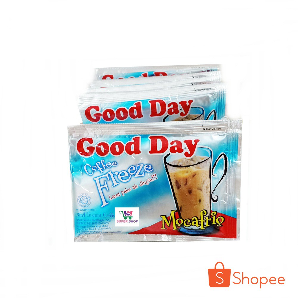 Good Day Freeze Mocafrio / Cookies Cream / Hazelnut Macchiato Kopi Dingin (isi 10 sachet)